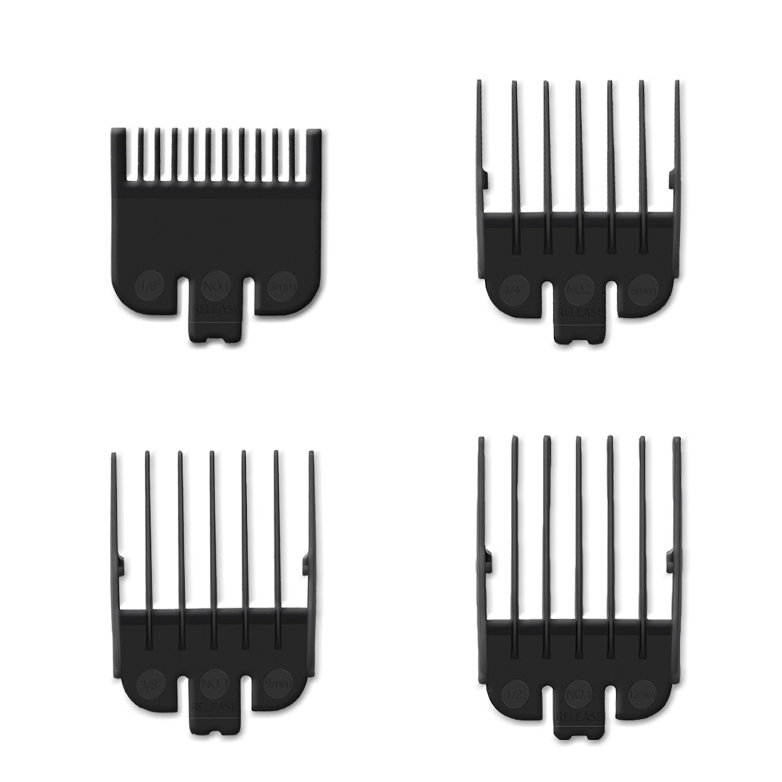4 Pcs Comb Guides for Lanvier Professional Hair Clippers - For Replacement