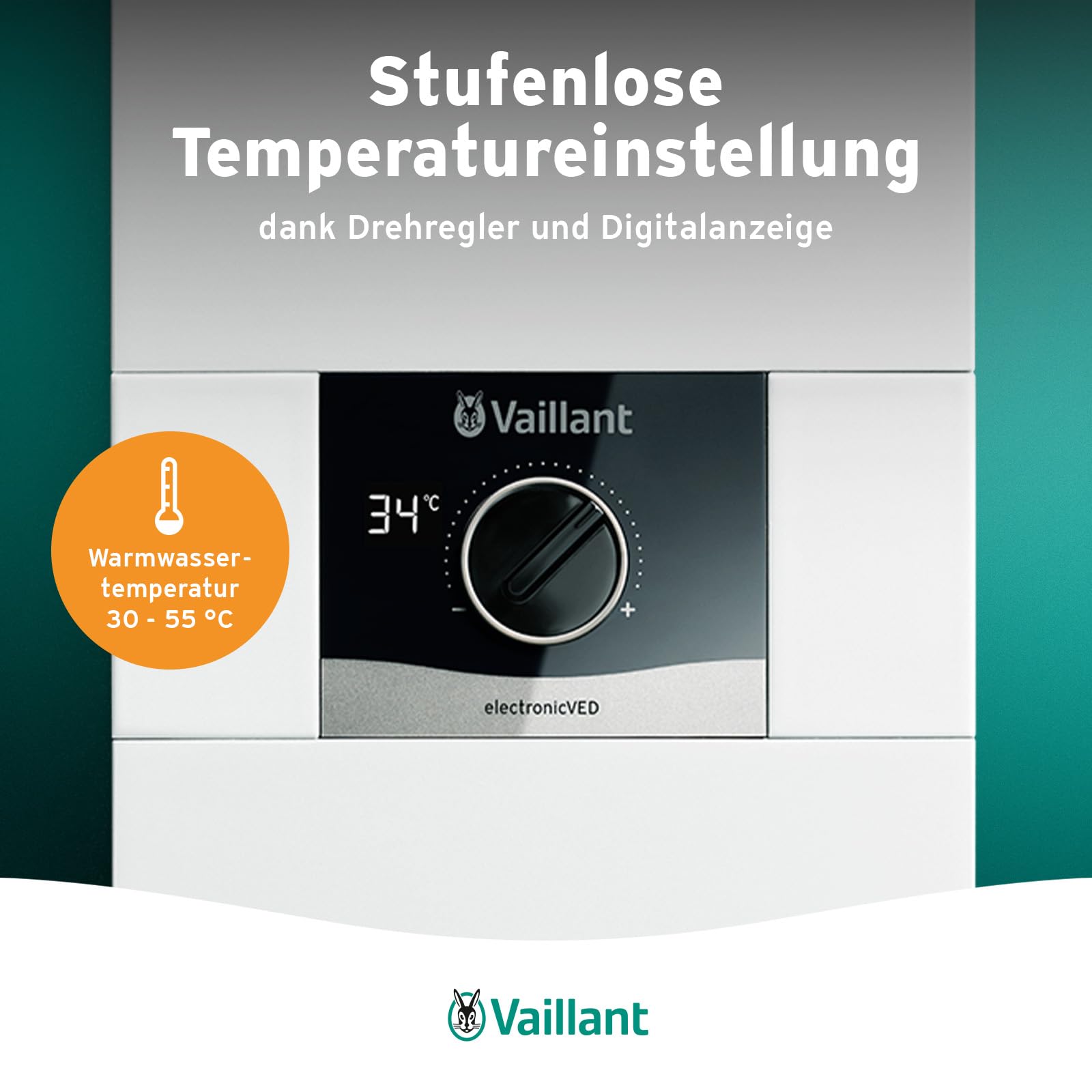 Vaillant 0010023779 Elektroniczny Podgrzewacz Przepływowy, Biały, 24 kW