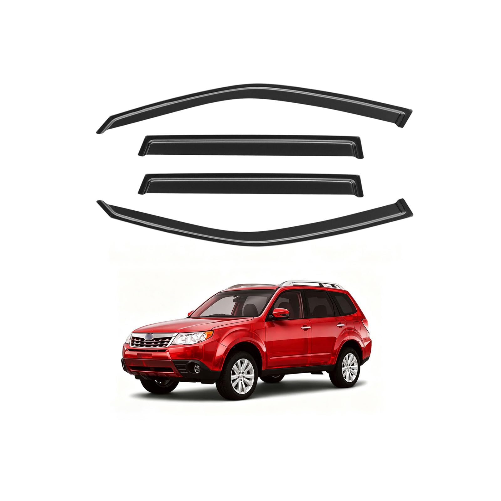 JDM Vent Visors 2pcs Wind Deflector Chevrolet Colorado 04-12 2004-2012 JDM Vent Visors 2pcs Wind Deflector Chevrolet Colorado 04-12 2004-2012