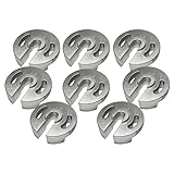 テント ウエイト 20kg シルバー ブラック タープ用 おもり 鋳鉄製 (8, シルバー)