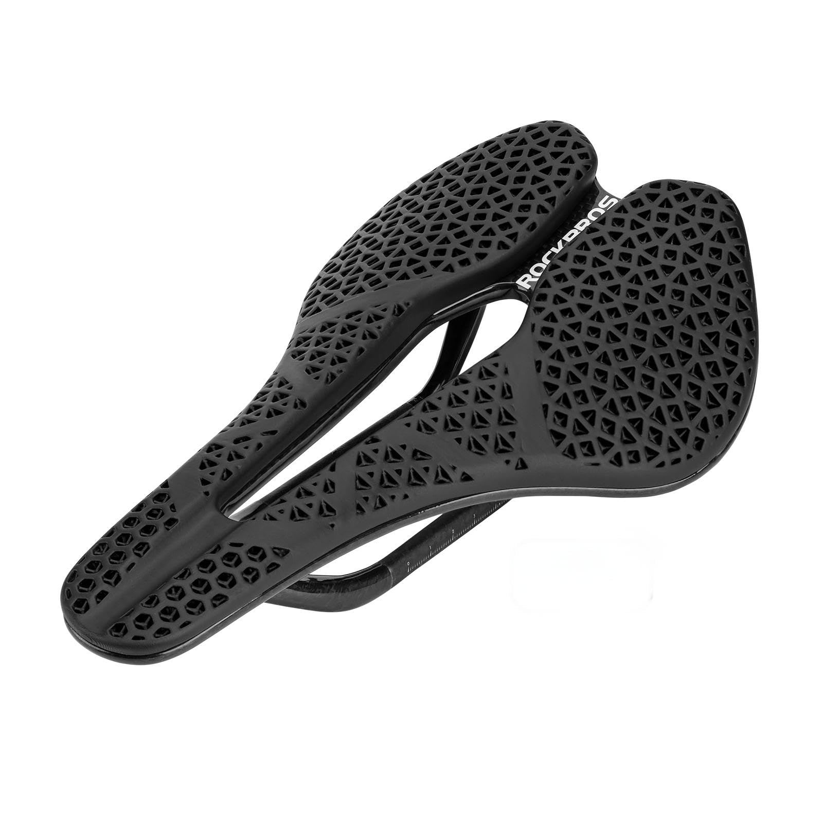 ROCKBROS Sillín de Bicicleta Impreso en 3D Fibra de Carbono Asiento Bicicleta Cómodo Sillín Bicicleta Ultraligero y Ergonómico para MTB Bicicletas de Carretera
