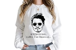 "Objection! Calls For Hearsay" Embroidered Shirt: Stand With Johnny Depp