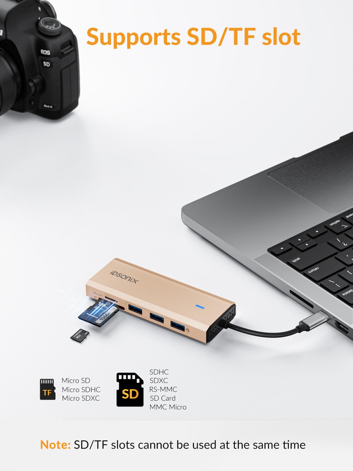 iDsonix Hub USB C 8 en 1, Adaptateur Multiport USB C en Aluminium Station d'accueil USB C avec HDMI 4K @ 60Hz, PD 100W, Ethernet 1000M, Lecteur de Carte SD/TF pour MacBook iPad Dell/HP Laptop Rose