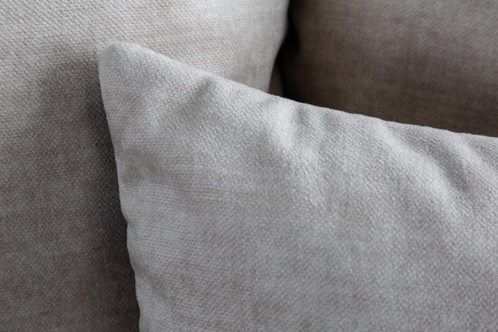 Riess Ambiente Extravagantes XXL Sofa ELEGANCIA 285cm Champagner beige Samt inkl. Kissen Bigsofa
