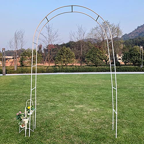 Arche pour plantes grimpantes blanche idéale pour une décoration de mariage en plein air