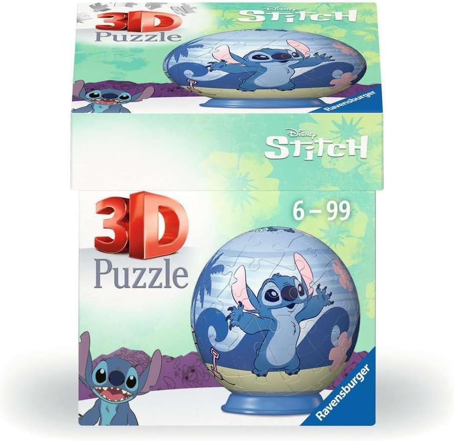 Ravensburger Disney Stitch Gifts and Toys - 3D Jigsaw Puzzle for Kids Age 6 Years Up - 54 Pieces - No Glue Required