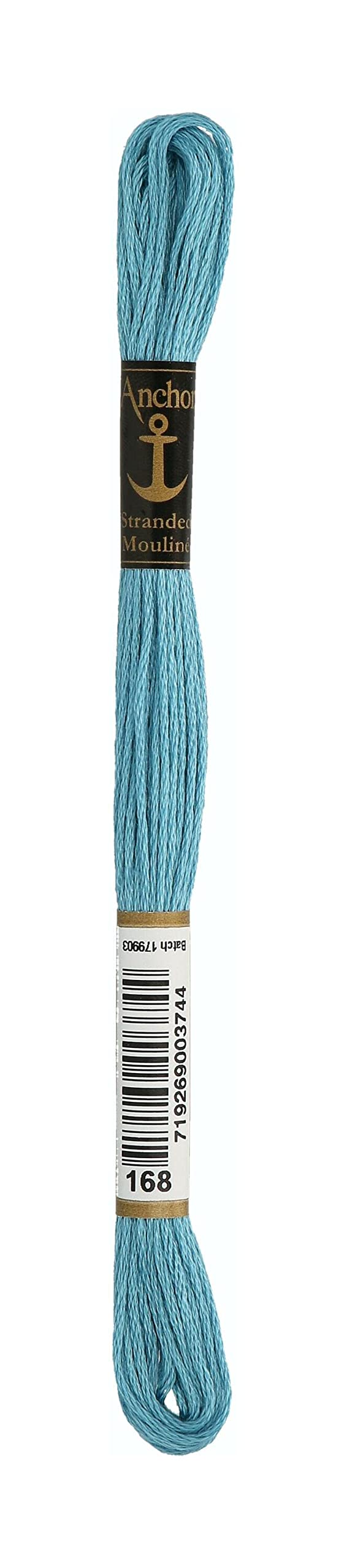 Anchor Sticktwist 4635000-00168 Light Blue Embroidery Thread, 100% Cotton, lichtblau