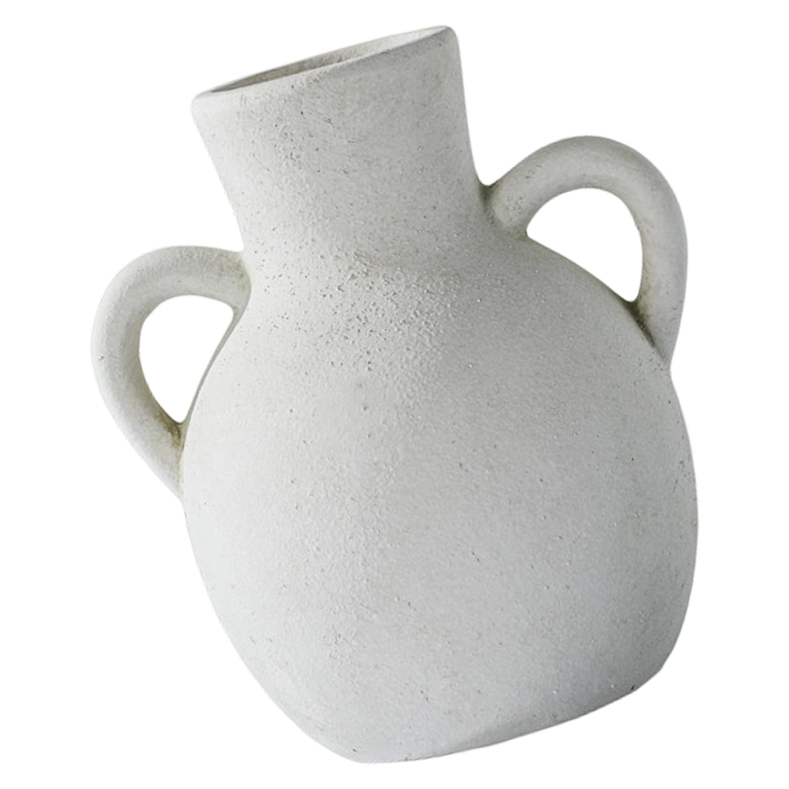 Gissroys Farmhouse Pottery Vase with Handles, Table Centerpiece Decor, Perfect Housewarming Ceramic Vase