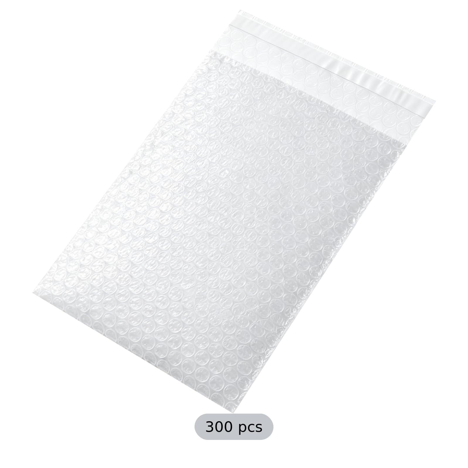 300 Stück selbstklebende Luftpolsterbeutel, 7,9 x 9,9 cm, transparente Luftpolsterfolie, einlagige Luftpolsterfolie für zerbrechliche Gegenstände, Umzug und Lagerung, E-Commerce-Verpackung