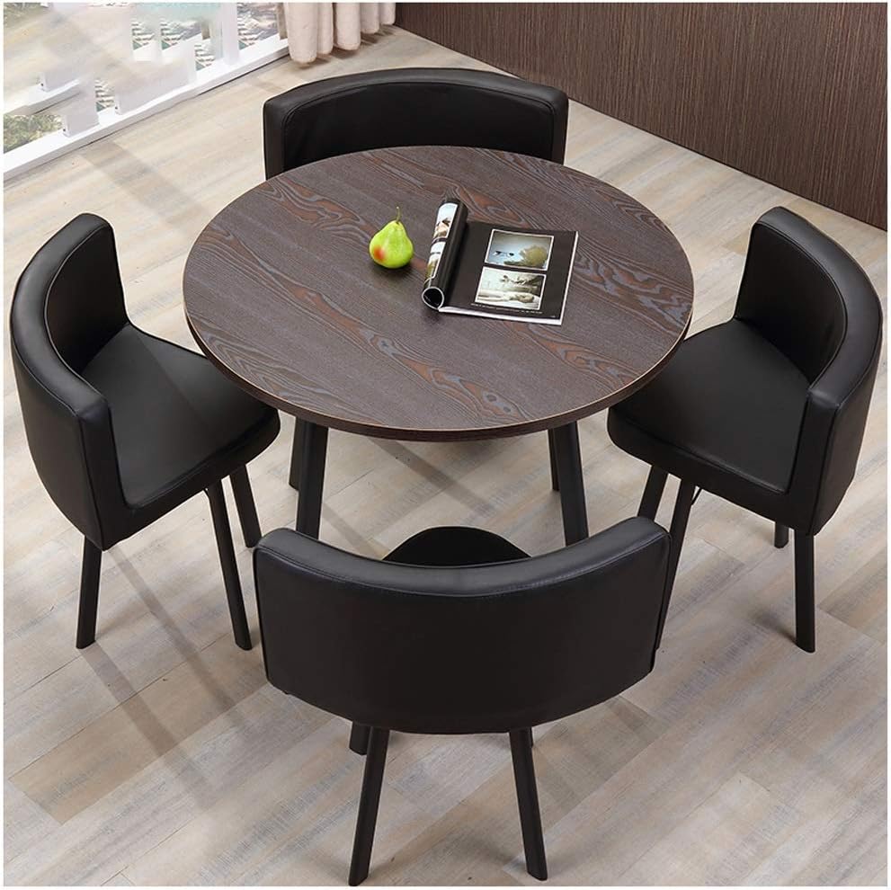 Modernes Tisch-Stuhl-Set Linen-06 - Runder Verhandlungstisch Mit Stühlen Für Café & Empfang