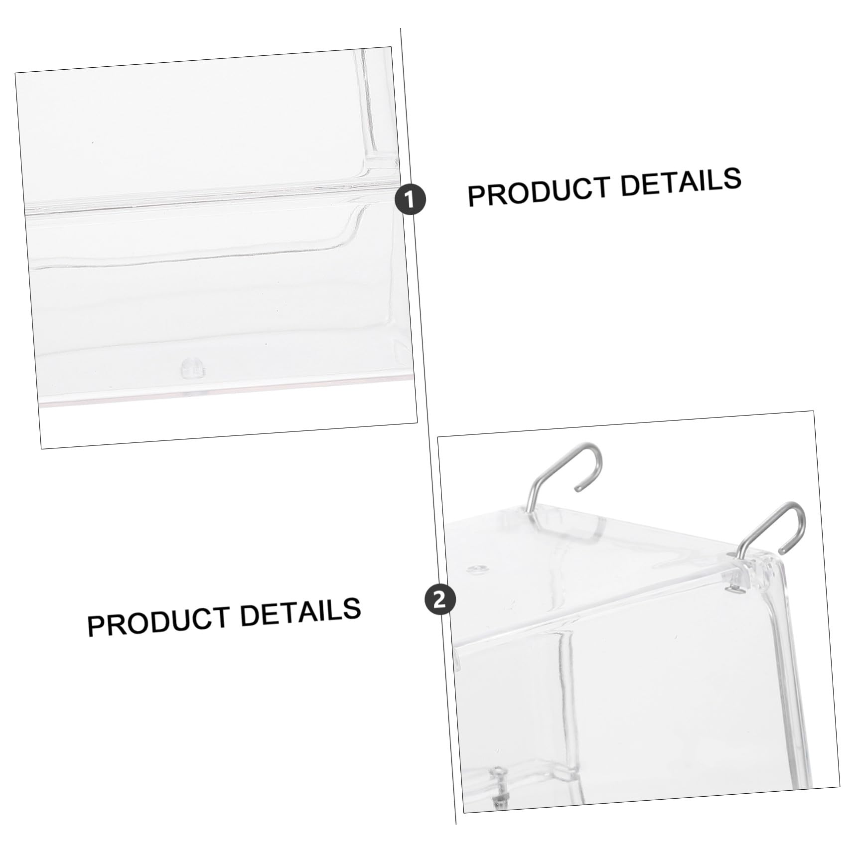 Vogelbadewanne aus Acryl mit Hängendem Design zur Hitzeableitung Geeignet für Käfige Kleiner und Mittlerer Vögel Wie Papageien und Sittiche
