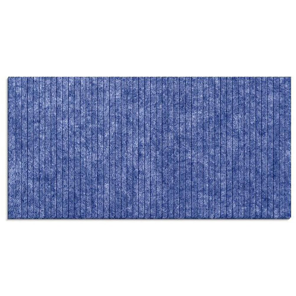 Paneles de pared de fieltro acústico acolchados 3D para dormitorios, paneles autoadhesivos de reducción de ruido, para exhibición de fotos, color azul, 60 x 180 cm