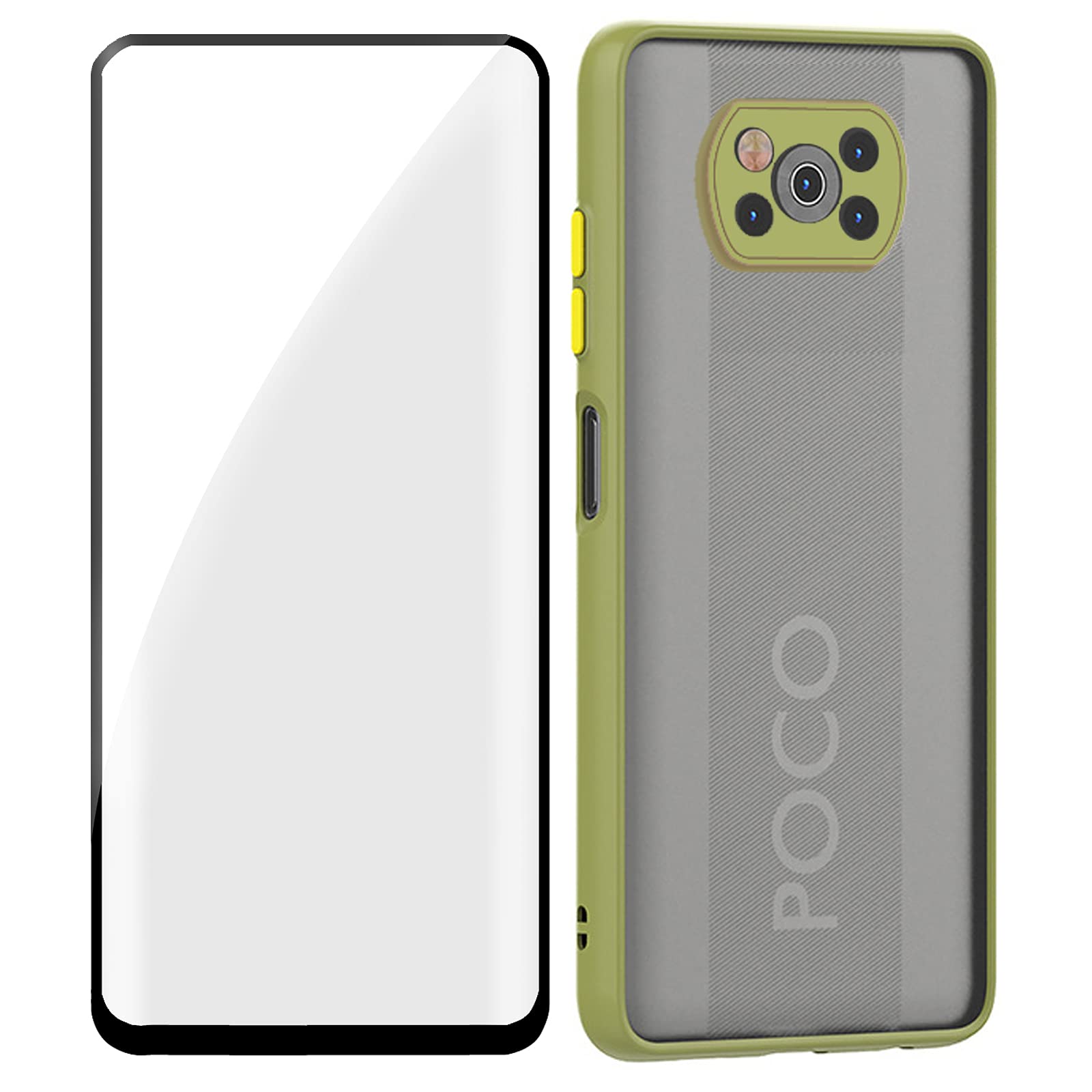 Amazon.co.jp: Leaderfish 半透明 マット感 Xiaomi Poco X3 NFC ケース  