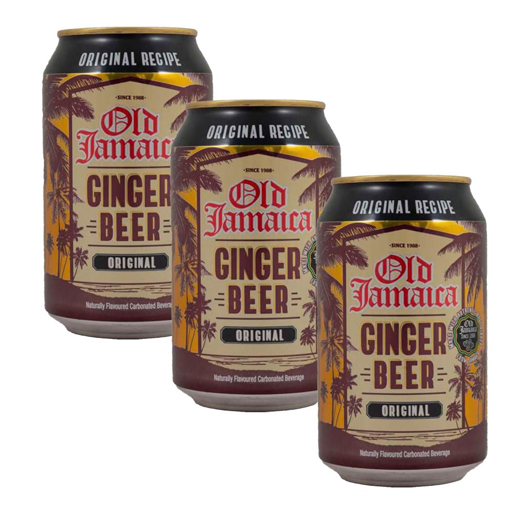 Ginger Beer sin alcohol 33 cl Pack 3 botellas, carbonatada con jengibre de Jamaica