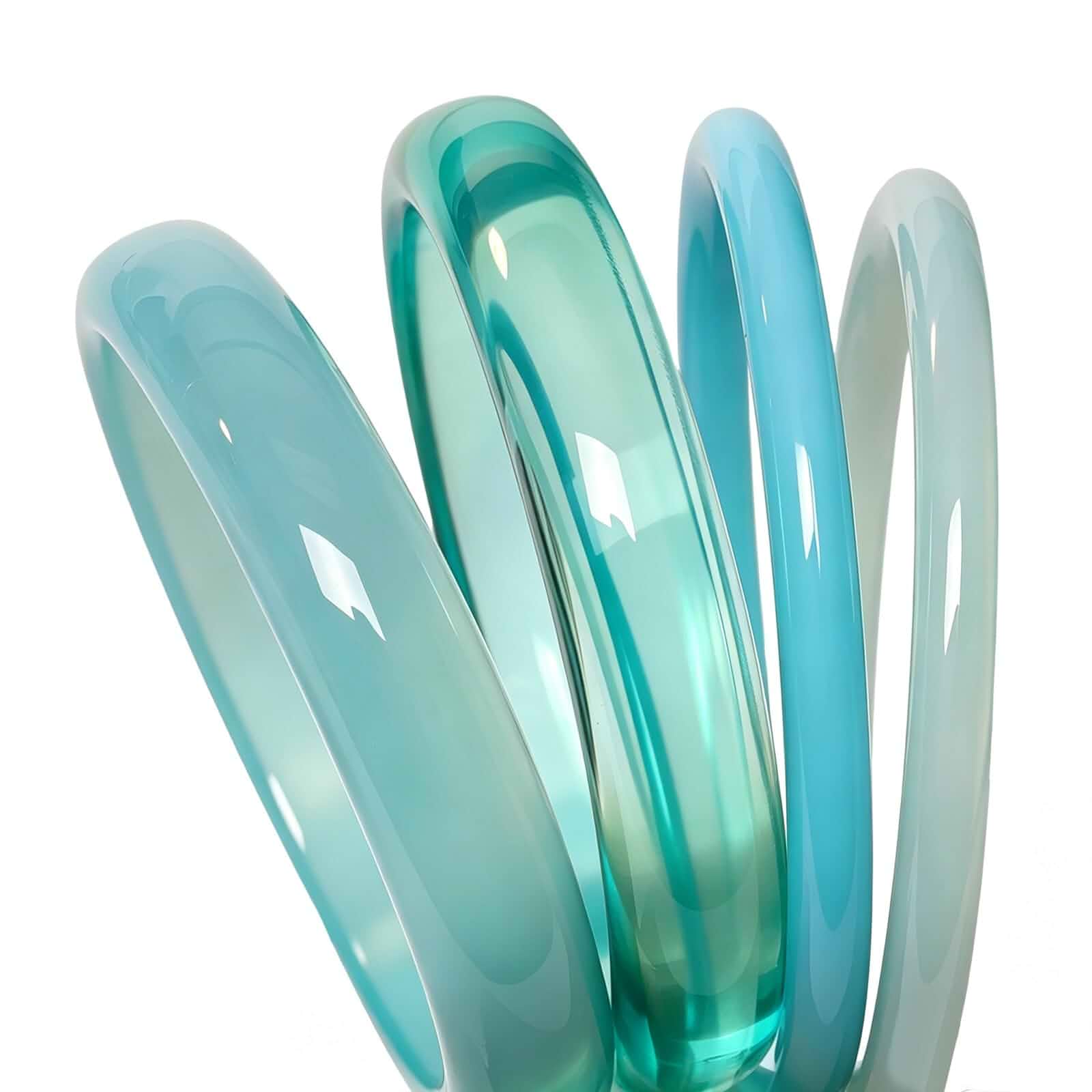 Acrylic Bangles Bracelets for Women Chunky Resin Irregular Bracelets Colorful Wide Geometric Bangles Fashions Thick Statement Stackable Bracelet