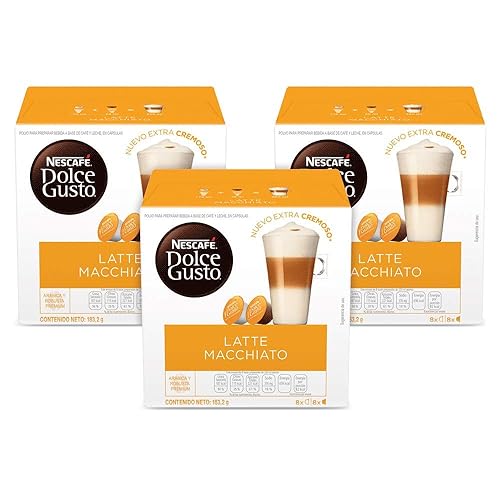 Nescafé Dolce Gusto de cápsulas de café mezclas de especialidad 16 unidades paquete de 3