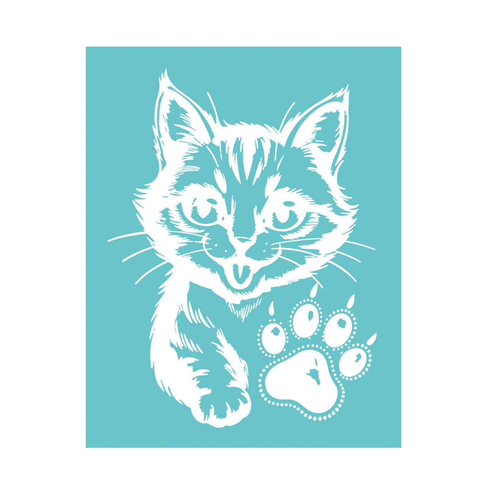 Hsyzygian Adhesive Silk Screen Print Template 8.66x11Inch Polyester Silkscreen Printing Stencil for Clay Wood Fabric Wall Painting Polyester Screen Printing Craft Sewing Supplies Pattern