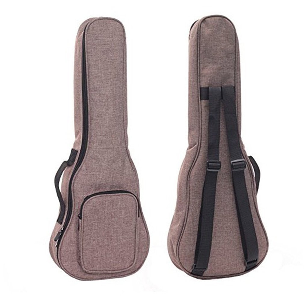 Nylonowa torba do przechowywania ukulele plecak pudełko 21 cali, 2 zestaw (szary), 21In