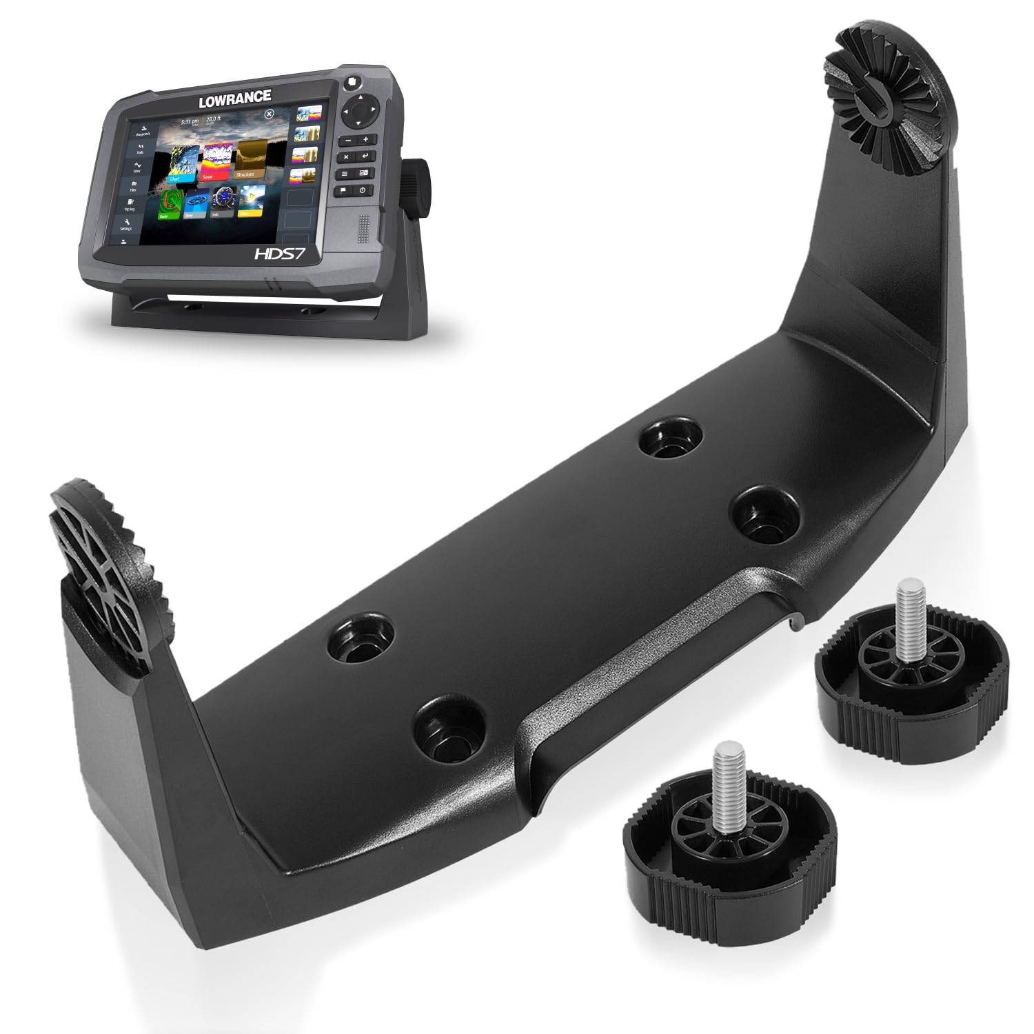 Photo 1 of 000-11019-001 Gimbal Mounting Bracket with Knobs Compatible with HDS-7 Gen2 Gen3 Hook-7 Elite-7 Touchscreen Models