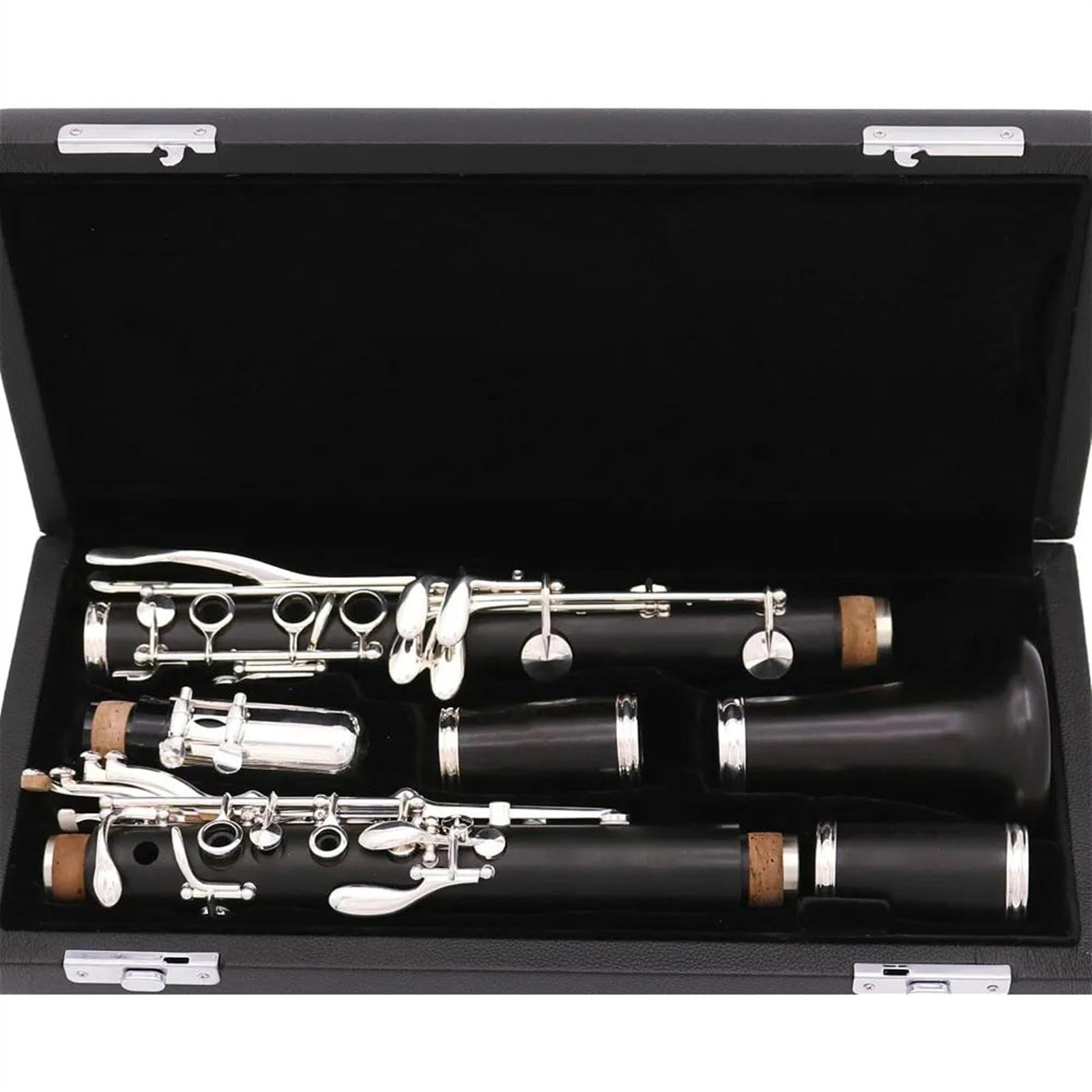Corpo Tubolare In Legno Di Ebano Un Tono 17 Tasti Chiavi Placcate In Argento Clarinetto Con Custodia E Accessori Clarinetto per Principianti