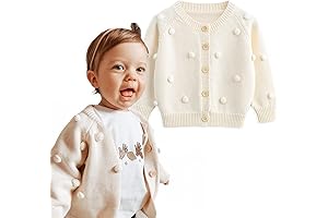 A Long Sleeve Sweater Cardigan for an Adorable Baby Girl