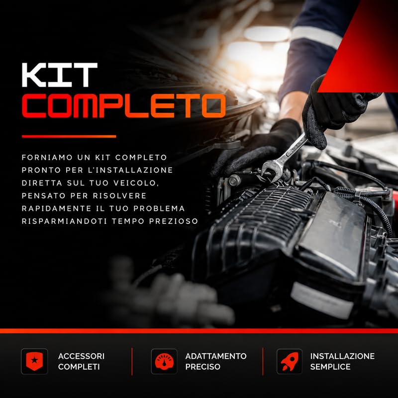 KIT BRACCIO OSCILLANTE 8 PEZZI COMPATIBILE CON MAZDA 2 (DY) 1.6 04.2003-06.2007 | Kit Sospensione Completo OE/OEM | Bracci Oscillanti + Testine Sterzo | Sostituzione Diretta OEM