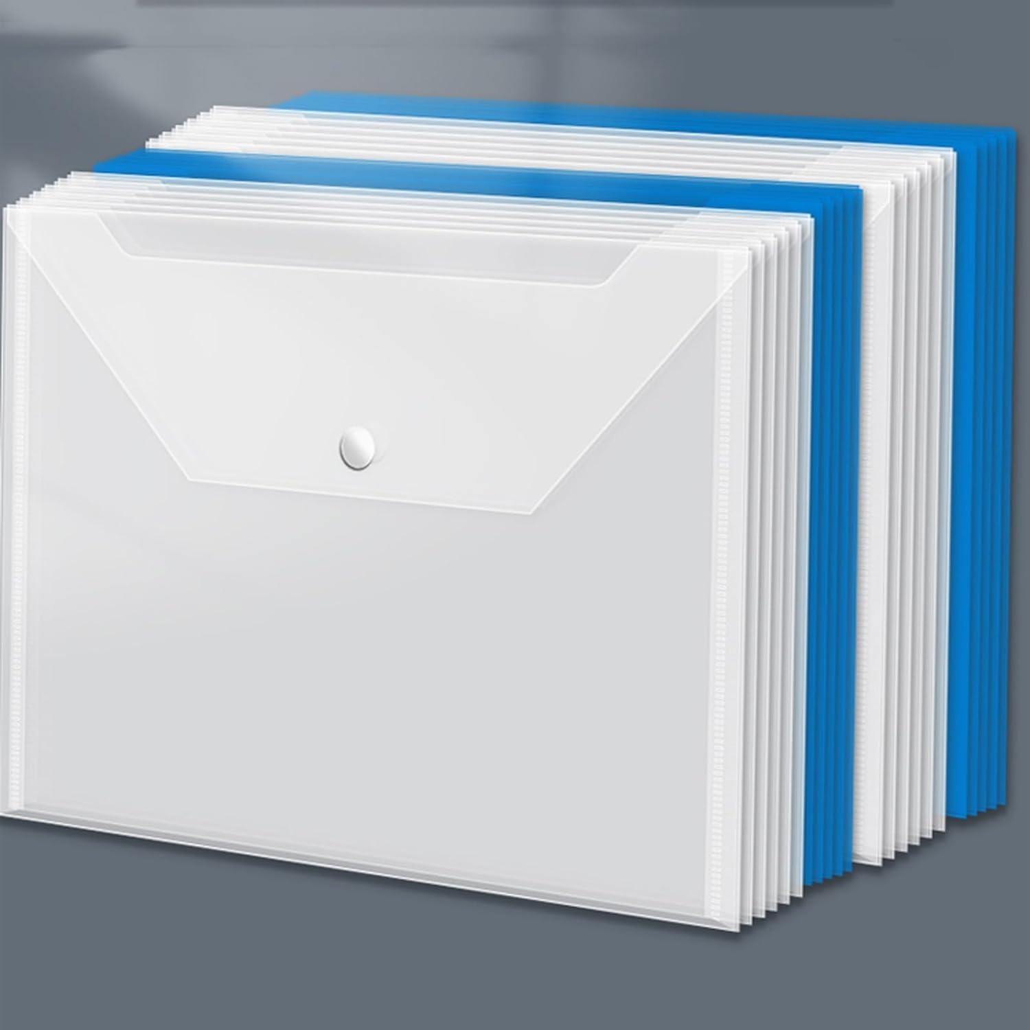 organizador de archivos en acordeón, Carpeta de archivos Bolsa de archivos A4 engrosada Carpeta a presión de plástico transparente Bolsa de almacenamiento de datos de gran capacidad Suministros de ofi