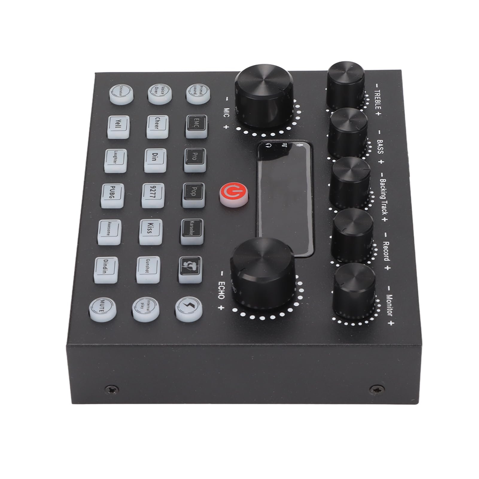 Sound Mixer,Dual Channel USB Live Sound Card Audio Live Broadcast KTV Sound Card for Live Broadcast,K Songs, for PC Recording Gaming Live Streaming,Voice Chatting,Plug and Play