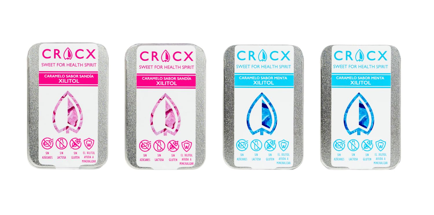 CRACX PACK SABOR 2 SANDIA + 2 MENTA 35GRM*4UDS - CARAMELOS DE XILITOL SIN AZUCAR