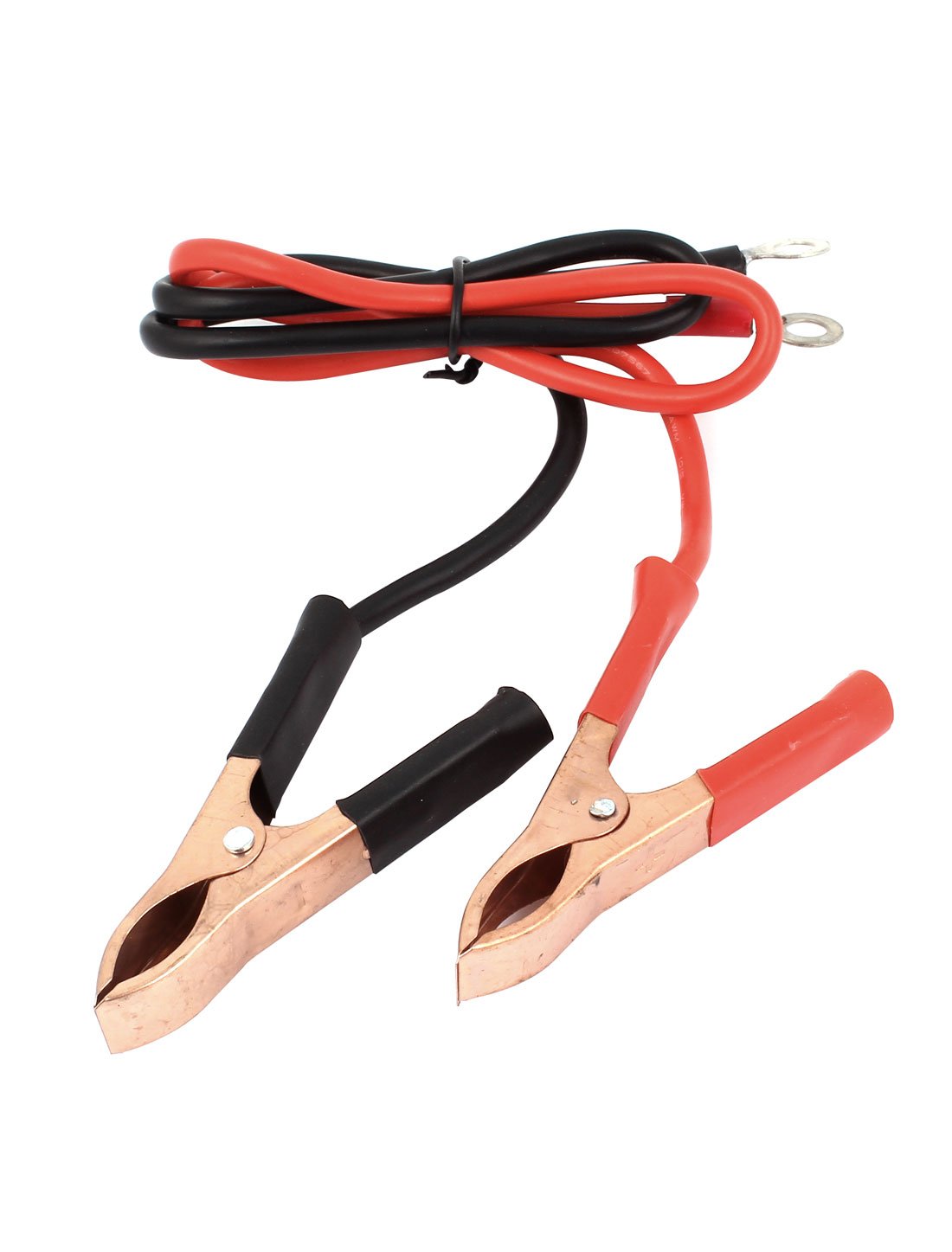 Aexit 30A Crimp Electrical Testing Terminals Polar Clamps Battery Booster Clip Jumper Voltage Testers Cable 10AWG