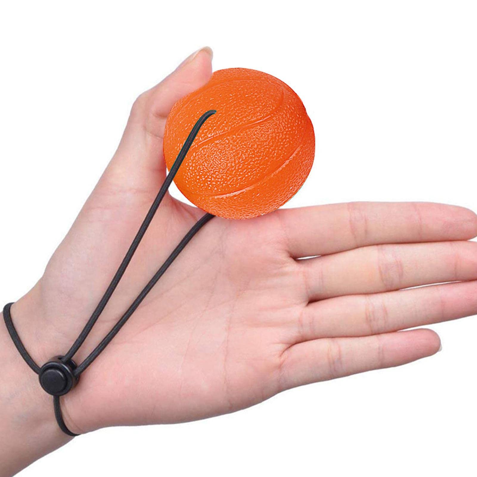 Hand Strengthener Ball - Hand Grip Strength Trainer with Adjustable Wrist Strap | Multiple Levels Exercise Gel Squeeze Balls for Hand Finger Wrist Muscles Training