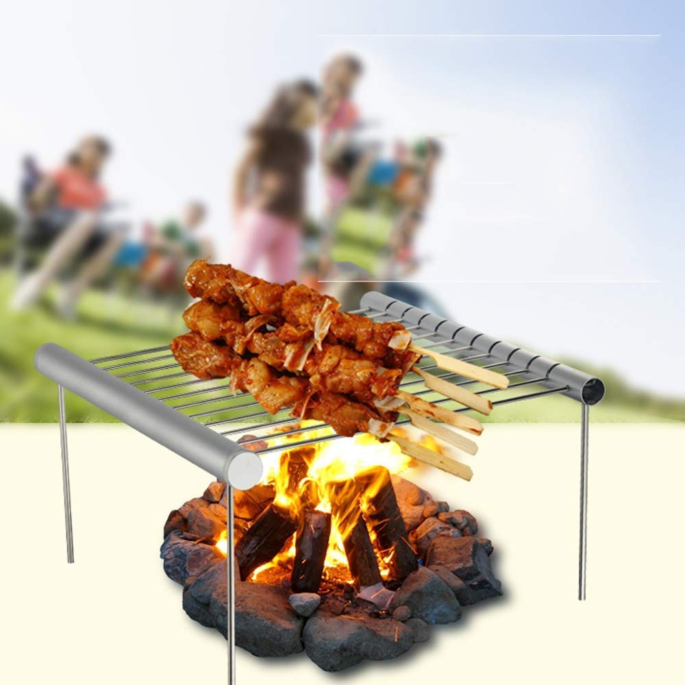 Grill Ogrodowy Przenośny Składany Grill Na Węgiel Drzewny Kuchenka Piknikowa Ze Stali Nierdzewnej Stojak Na Grill Kempingowy