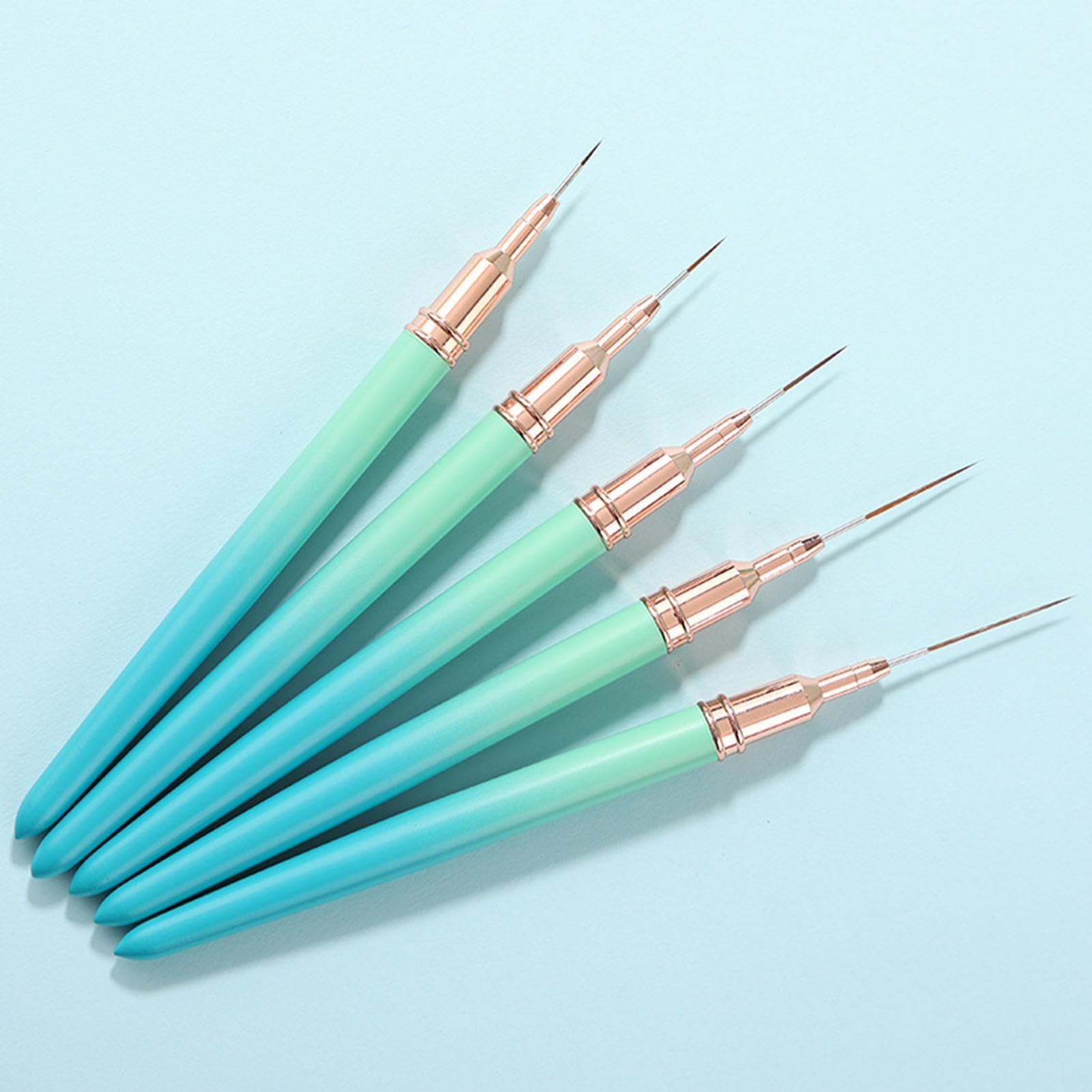 Manicure Liner Pennelli 5/8/13/20/25mm Dettaglio Disegno Pennello Portatile