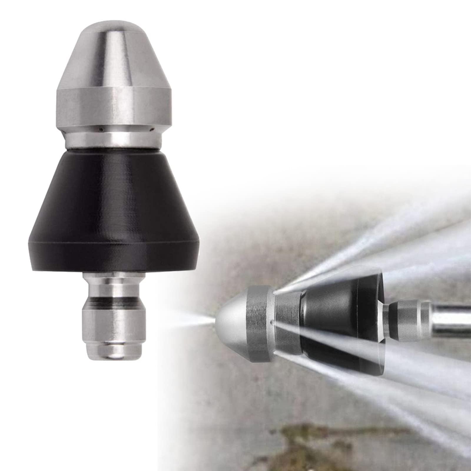 MYCK High-Pressure Clean Nozzle - Sewer Cleaning Tool High-Pressure Nozzle, Sewer Jetter Nozzle - Gutter Cleaner Tool