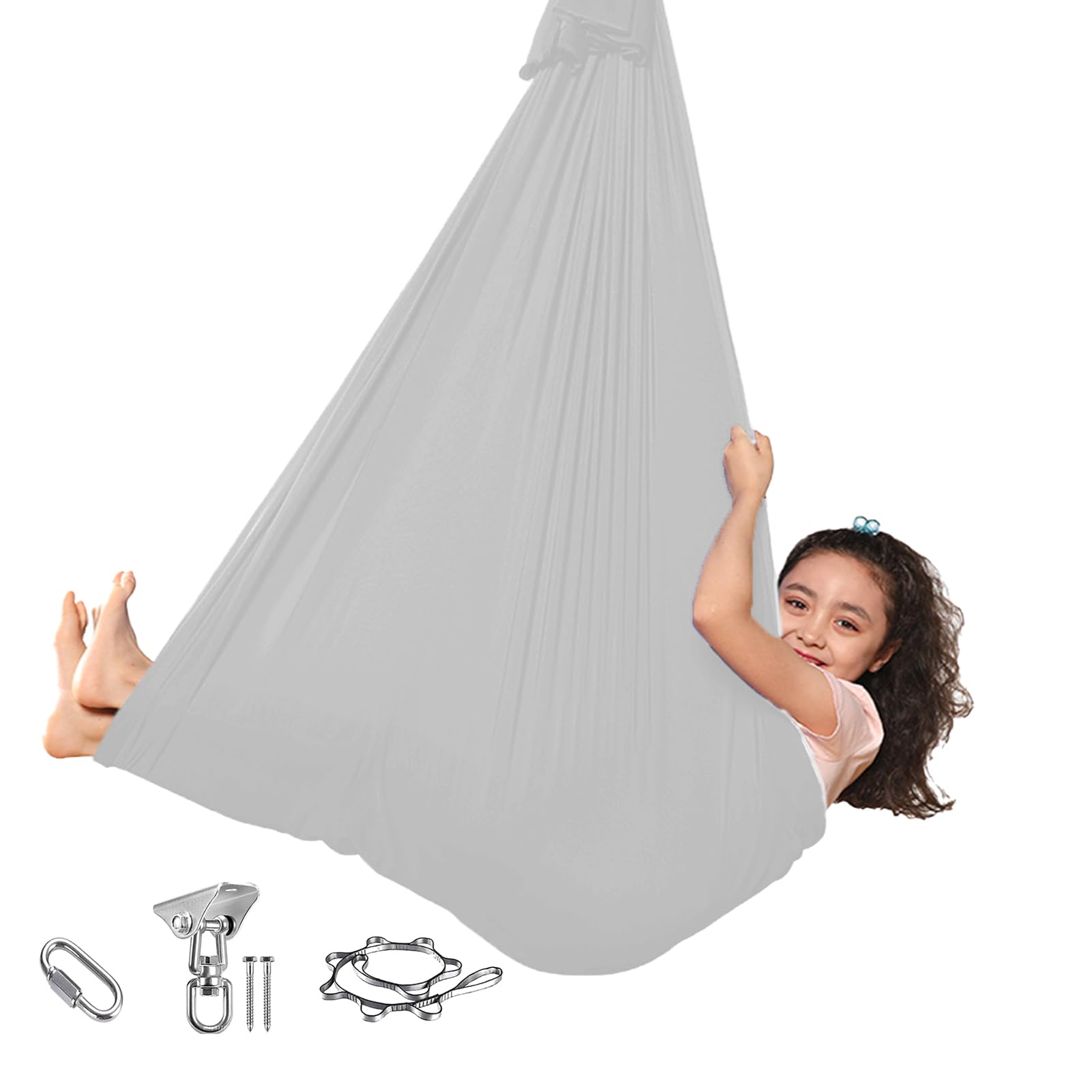 Amazon.co.jp: ックハンモックブランコ、360度回転する屋外感覚