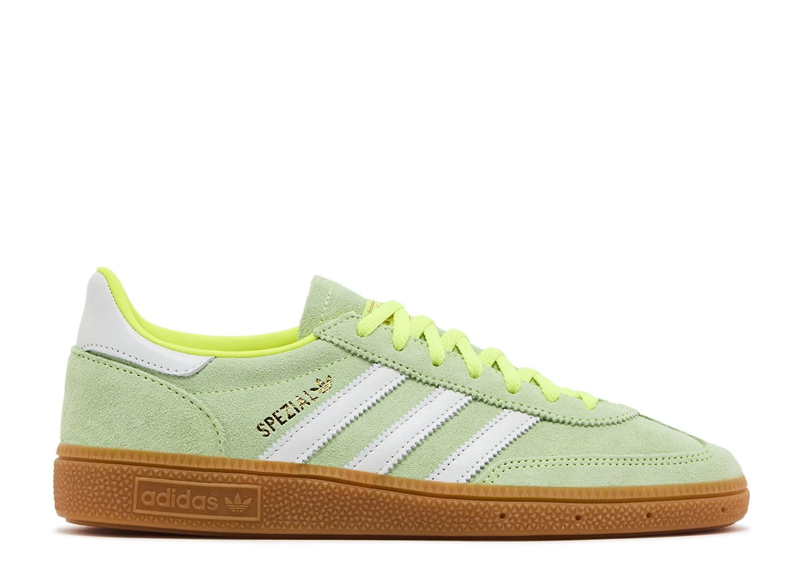 adidas Originals adidas Handball Spezial Womens Shoes, Solar Yellow/Cloud White/Gold Metallic, Size 7