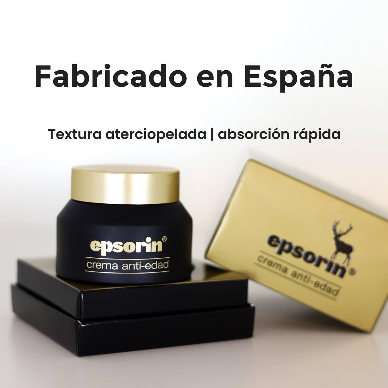 Crema Antiedad Facial para Piel Madura y Sensible con Ácido Hialurónico, Vitamina C y Extracto Epsorin | Hidratación, Firmeza y Luminosidad | 50 ml