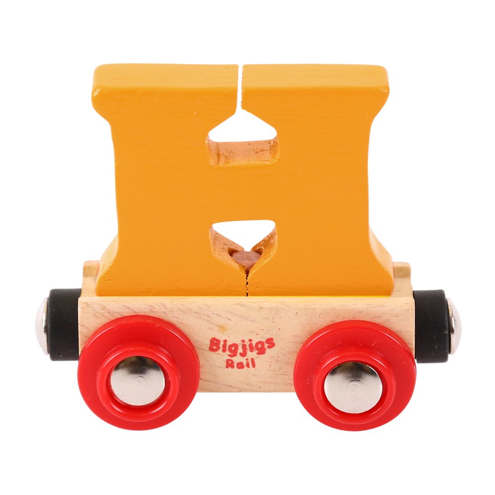 Bigjigs Rail Rail Name Letter H (Orange)