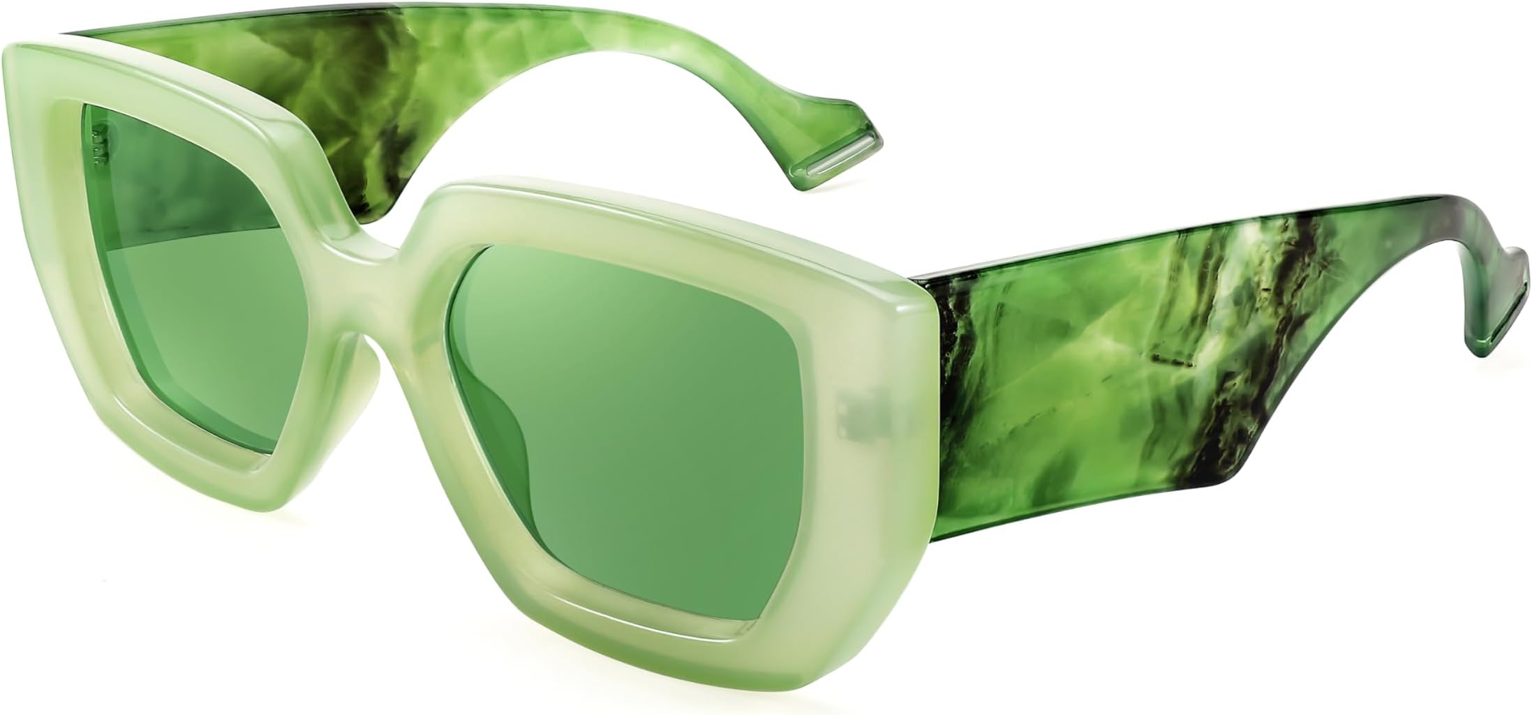 Oversized Square Sunglasses for Women Men Thick Frame Shades B4074