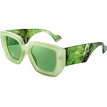 Oversized Square Sunglasses for Women Men Thick Frame Shades B4074