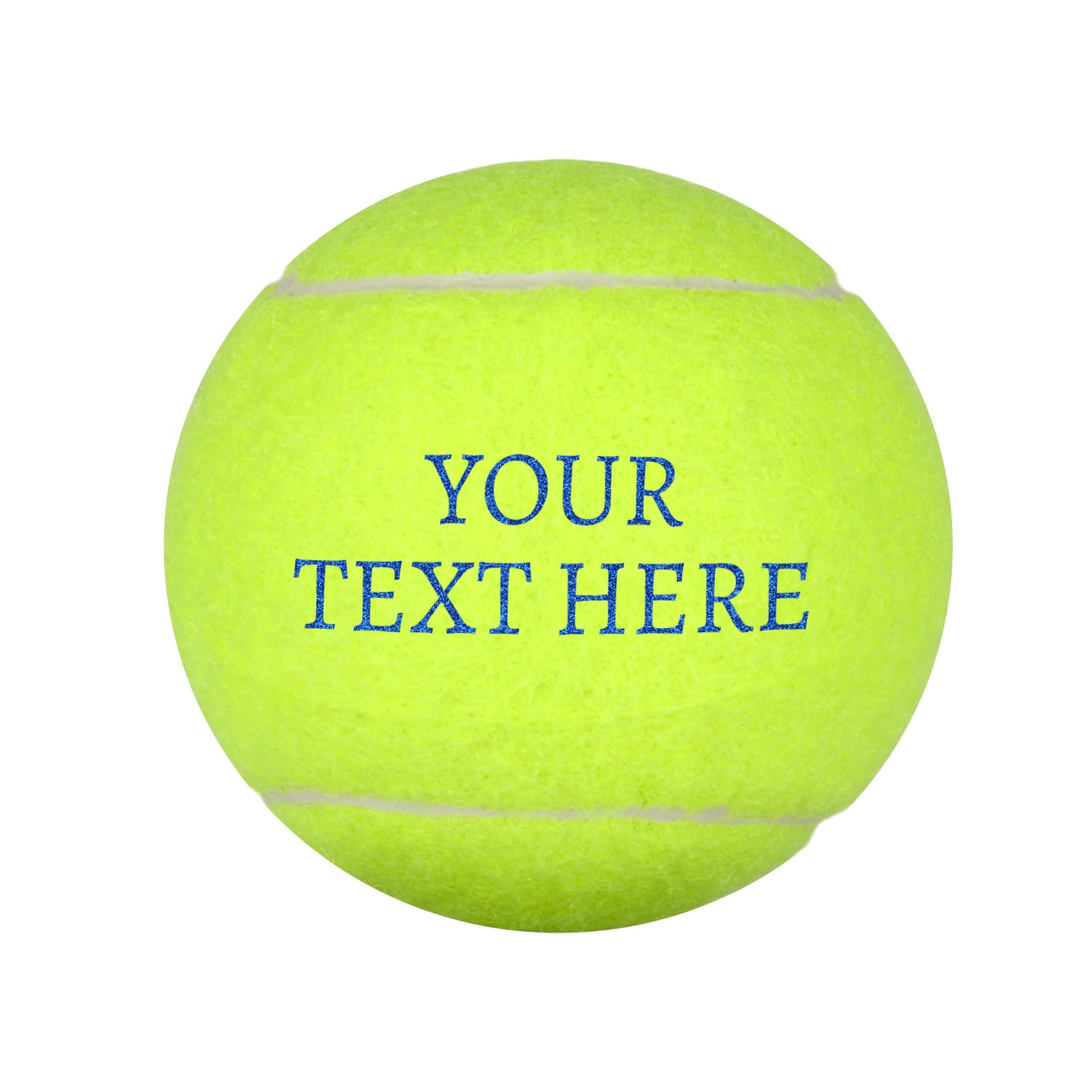Zakally Personalized Custom Tennis Ball with Name Text