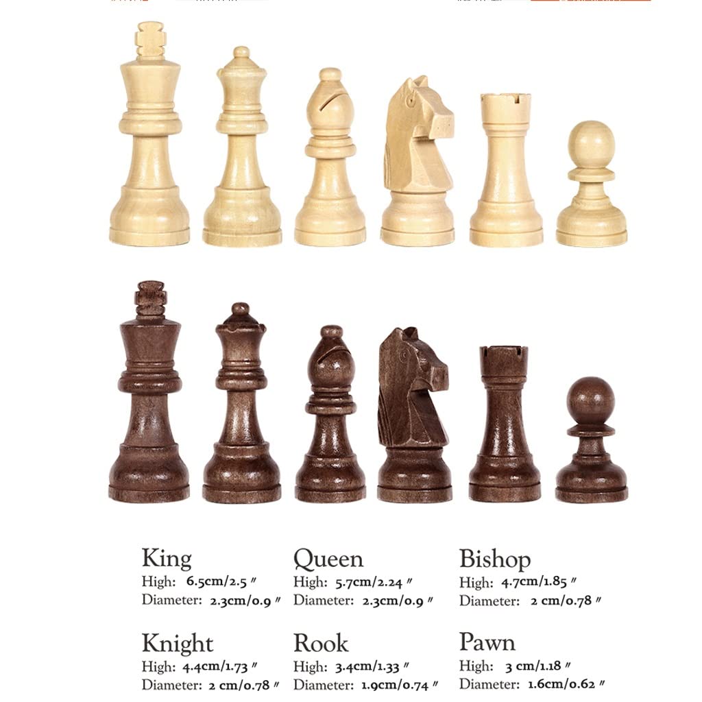 ZAW Schach Schach-Set magnetische Massivholzschach-Falten-Falten-Heißstempelschach-Box 2- zusätzliche Queens Schachbrett-Spiel-Geschenk for Erwachsene Chess (Color : Magnetic)