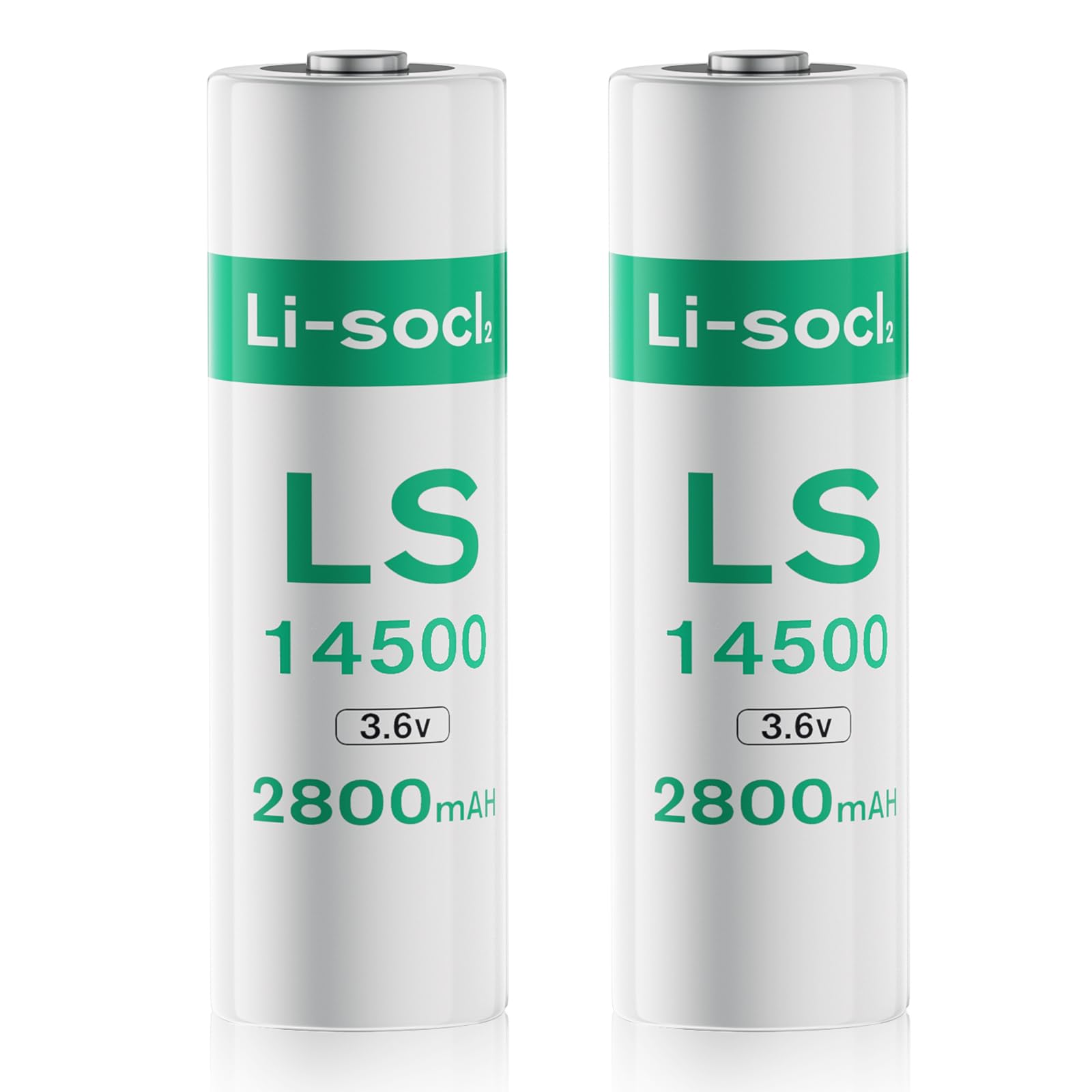 2800mAh Batteries Use for PLC, Security System, ER14505 Batteries Replacement-Non Rechargeable 2PCS LS145OO 3.6V AA Batteries for Smart Oil Fuel Gauge Device
