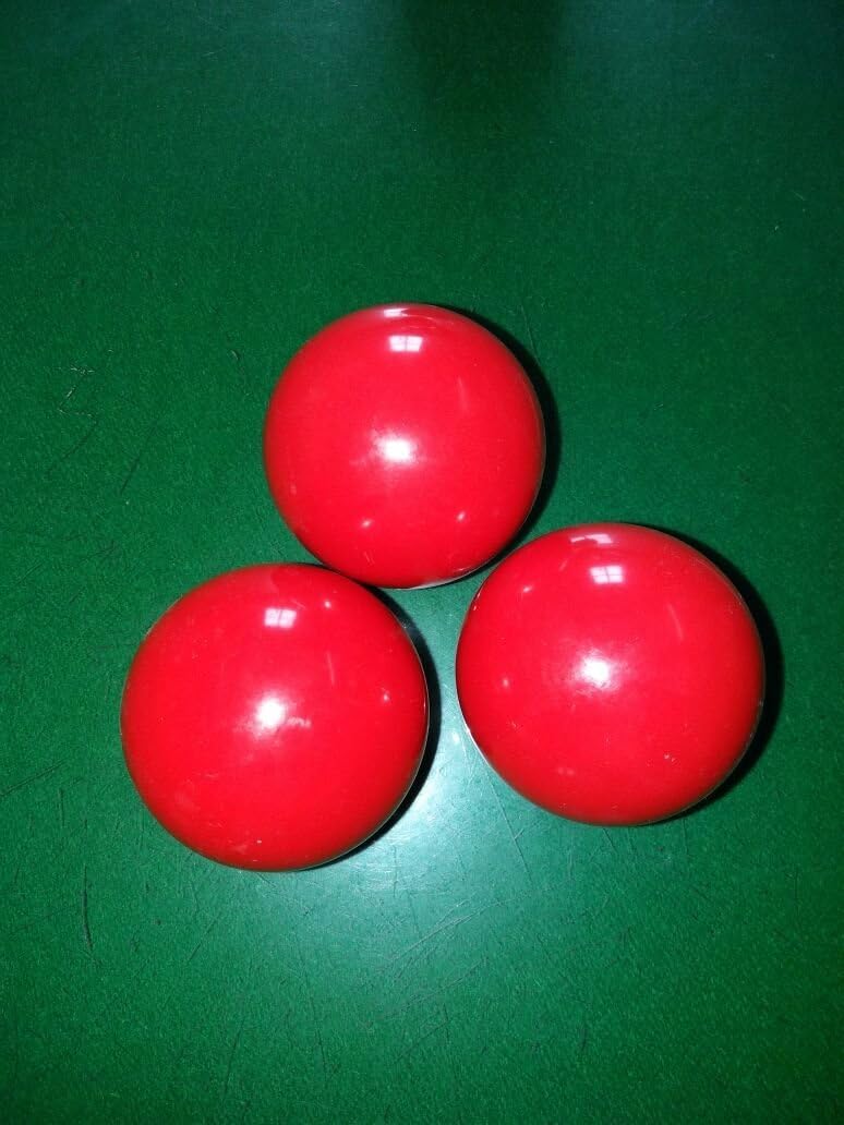 Billiard Snooker Pool Cue Ball Combo Red (Pack of 3pcs)-image-3