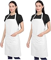 Vista 12 de Kitchen Apron Cotton Waterdrop Resistant with adjustable Aprons for Women with Pockets 9 Color option Cooking