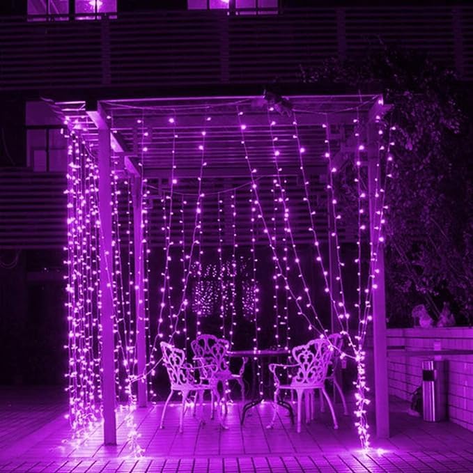 Image of Lexton 40 LED Decorative String Light | Plug Sourced | Suitable for Indoor & Outdoor Decorations, Diwali, Christmas, Wedding, Party, Lawn, (Pack of 50, Purple)