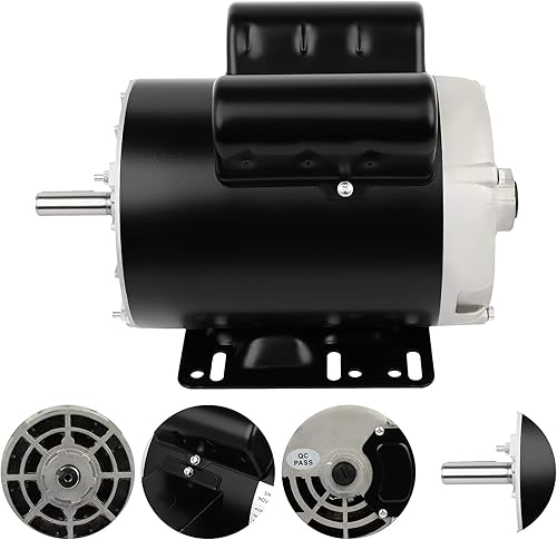 Miniatura 4 de motor eléctrico 2HP 3450RPM motor monofásico de uso general 115230V 58" diámetro CWCCW ODP 60HZ del eje