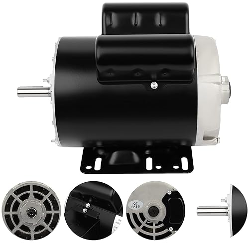 Miniatura 4 de motor eléctrico 2HP 3450RPM motor monofásico de uso general 115230V 58" diámetro CWCCW ODP 60HZ del eje