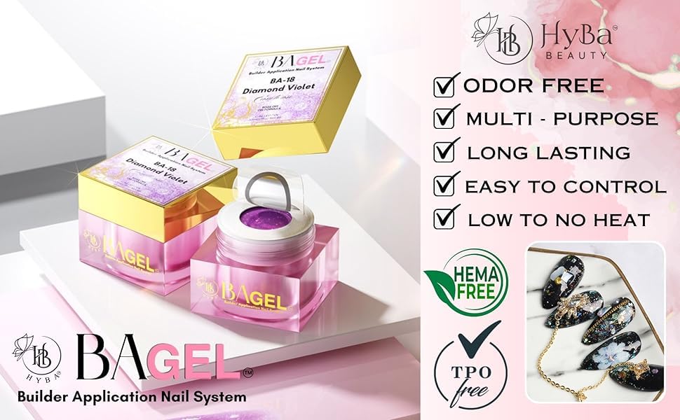 BA.GEL Paris Builder Gel Pixie Pastel Pink 50ML miniatura 4