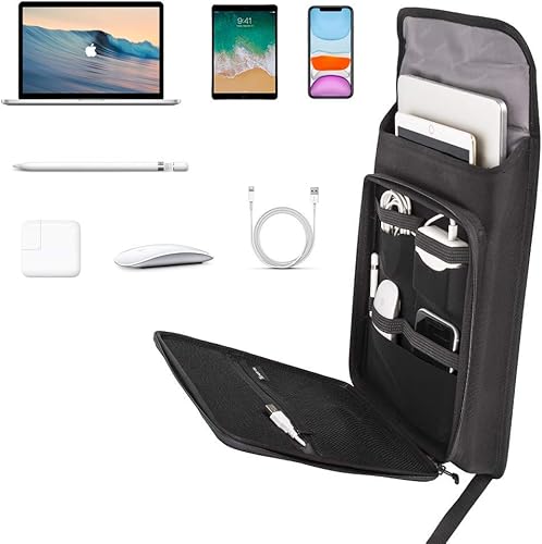 Vista 20 de Smatree Mochila rígida para laptop para hombre, compatible con portátiles de 16 a 18 pulgadas, Negro (Grande), Mochila